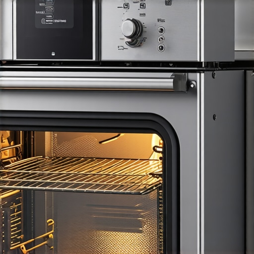 Diagram showing oven components such as heating elements and thermostats with labels