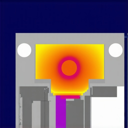 Thermal image showing hotspot on oven relay indicating failure