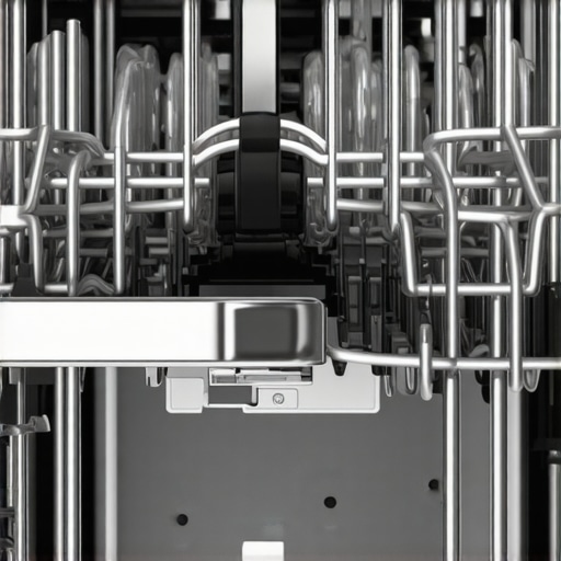 Diagram showing dishwasher parts like pump, heating element, and sensor for troubleshooting