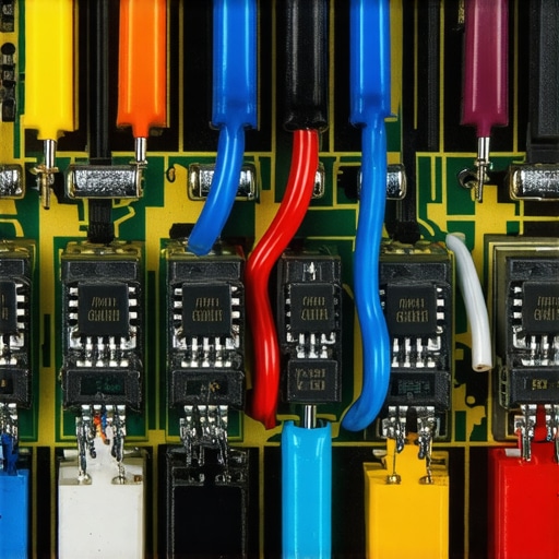 Close-up view of an oven's control board showing resistors, relays, and circuit traces