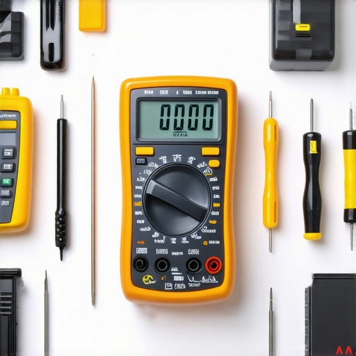 A collection of high-quality diagnostics tools laid out on a workbench for appliance maintenance and repair