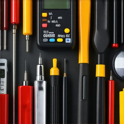 A set of professional tools arranged on a repair workbench, ready for appliance diagnostics and repair