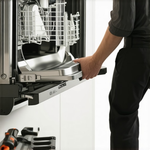 How to safely remove a dishwasher for a floor repair