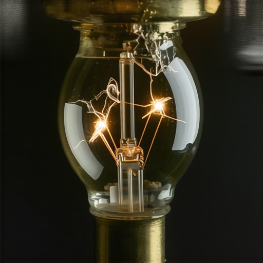Close-up of a shattered appliance-rated bulb inside an oven socket showing thermal failure