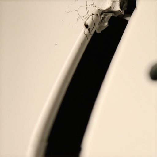 Damaged dishwasher rubber gasket Close up of a cracked dishwasher door seal