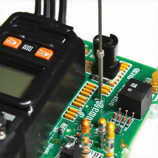 Diagnosing an oven control board relay with a multimeter A technician using a multimeter to test the electrical continuity of a relay on an oven control board to find the cause of overheating.