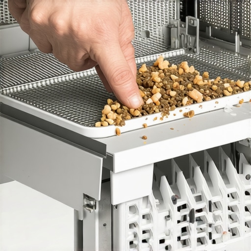 Cleaning a clogged dishwasher filter to improve cleaning performance