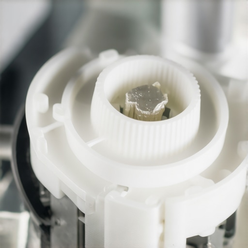 Dishwasher pump impeller blockage Close up of a piece of debris stuck in a dishwasher pump impeller