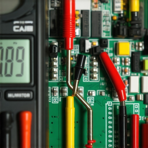 Essential Diagnostic Tools for Home Appliance Repair A digital multimeter and inspection mirror being used for dishwasher diagnostics