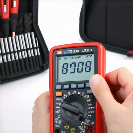 Professional multimeter and Torx drivers used for oven and dishwasher repair.