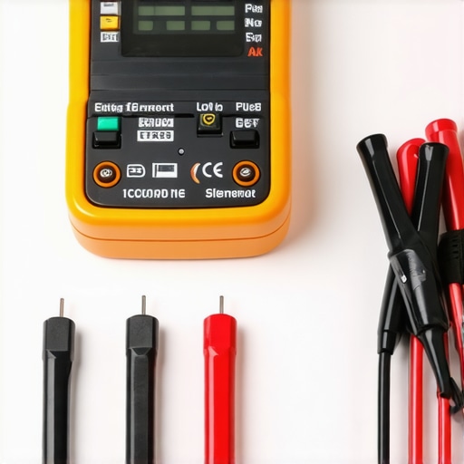 Professional multimeter testing oven bake element terminals