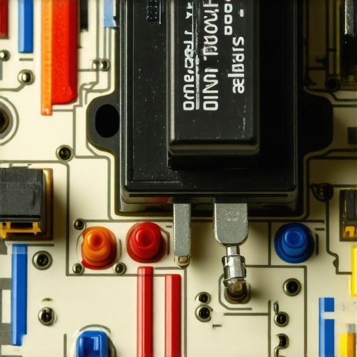 Close-up of a dishwasher control board with visible burn marks on the circuit.