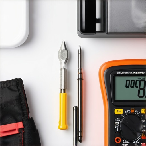 High-quality multimeter and tools for home appliance repair and maintenance.