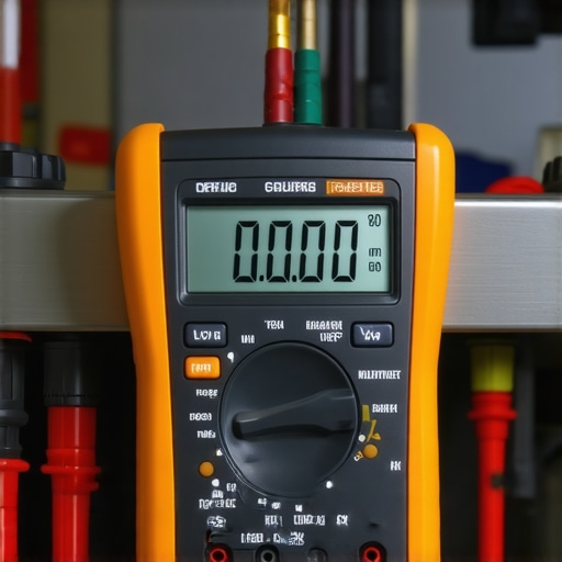 Professional Multimeter Testing an Appliance Part A digital multimeter being used to test the continuity of a dishwasher heating element for DIY diagnostics.