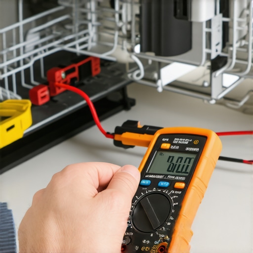 Testing Dishwasher Continuity with a Multimeter Homeowner using a multimeter to diagnose a dishwasher heating element under the unit.