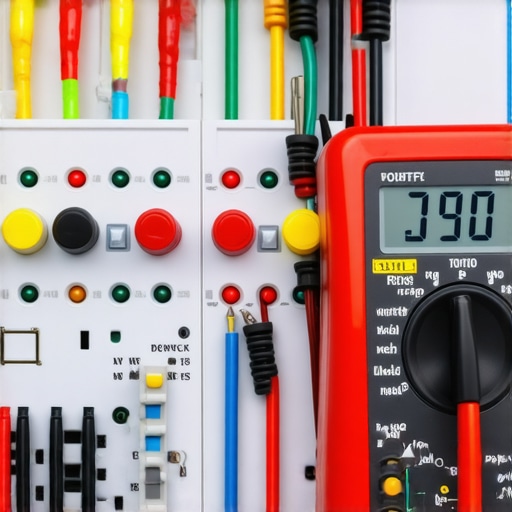 A person using a multimeter to diagnose a faulty oven control board and electronic components.