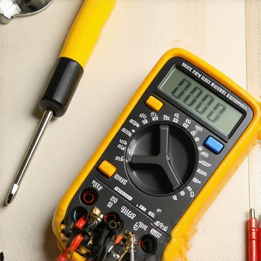 A person using a multimeter to check the continuity of an oven heating element.