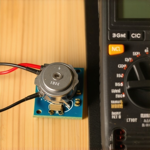 Hands using multimeter probes to check the continuity of an oven high-limit thermostat for repair diagnostics.