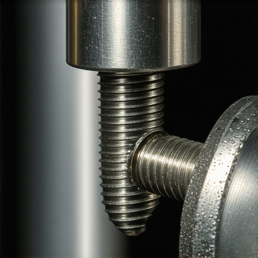 A close-up of a screw extractor removing a stripped screw from an oven door handle.